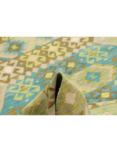 Rug Kilim Afghanistan 203x290 Mint Green Olive