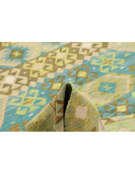 Rug Kilim Afghanistan 203x290 Mint Green Olive