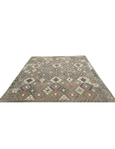 Rug Kilim Afghanistan 204x296 Aqua Green Brown