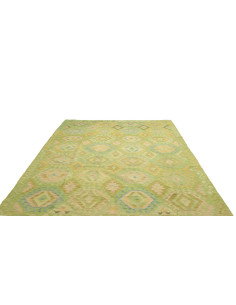 Rug Kilim Afghanistan 203x298 Light Green Paste 2