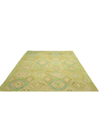 Tappeto Kilim Afghanistan 203x298 Verde Chiaro