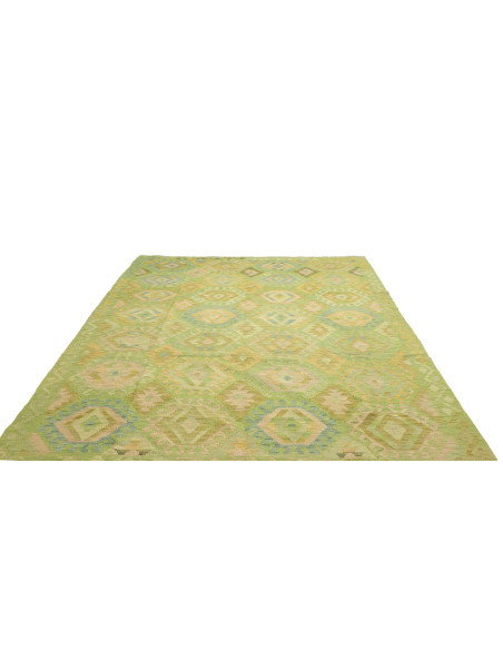 Rug Kilim Afghanistan 203x298 Light Green Paste