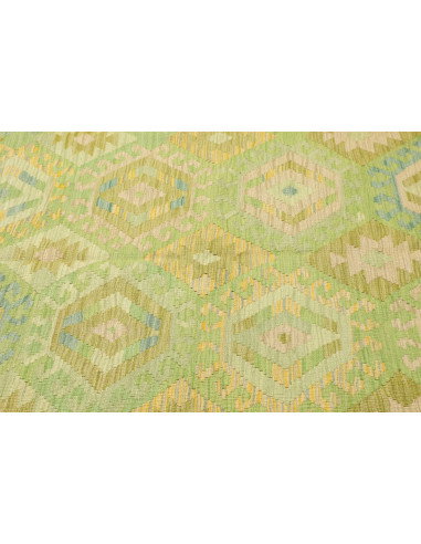Rug Kilim Afghanistan 203x298 Light Green Paste