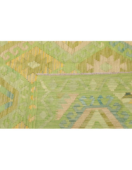 Rug Kilim Afghanistan 203x298 Light Green Paste