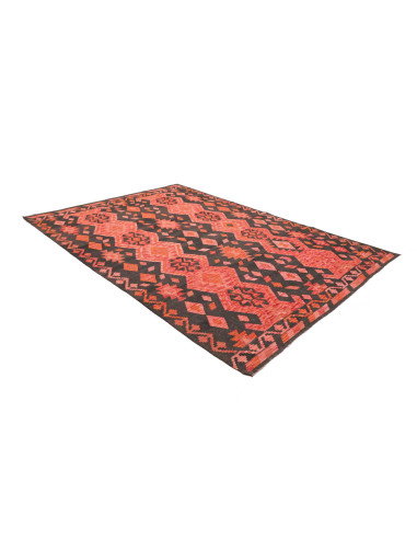 Rug Kilim Afghanistan 209x292 Charcoal Grey Cor