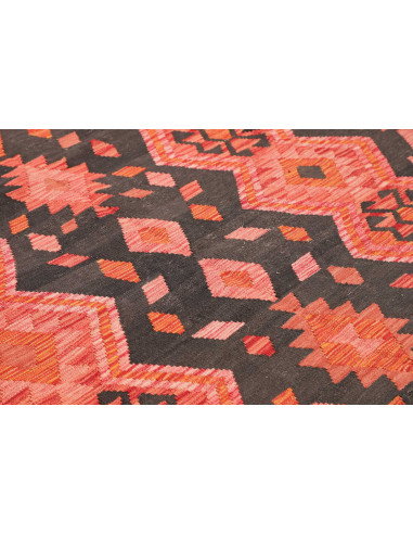 Rug Kilim Afghanistan 209x292 Charcoal Grey Cor