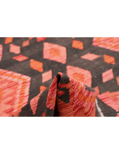 Rug Kilim Afghanistan 209x292 Charcoal Grey Cor