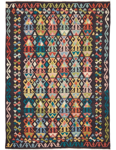 Tappeto Kilim Afghanistan 204x288 Multicolore S