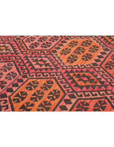 Rug Kilim Afghanistan 210x290 Charcoal Black Or