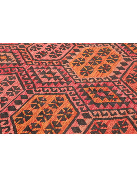 Rug Kilim Afghanistan 210x290 Charcoal Black Or