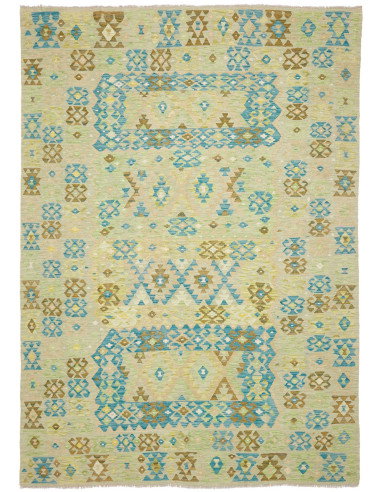 Tappeto Kilim Afghanistan 208x293 Beige Celeste