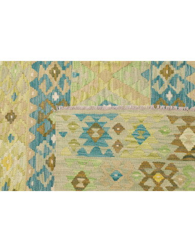 Rug Kilim Afghanistan 208x293 Beige Sky Blue Li