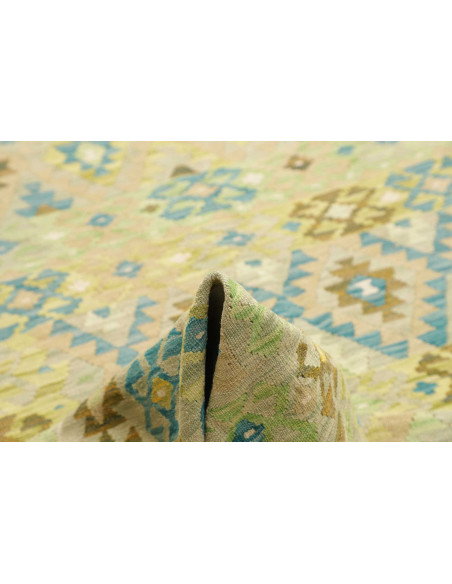 Rug Kilim Afghanistan 208x293 Beige Sky Blue Li