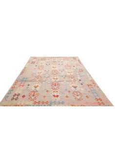 Tappeto Kilim Afghanistan 199x293 Grigio Chiaro 2