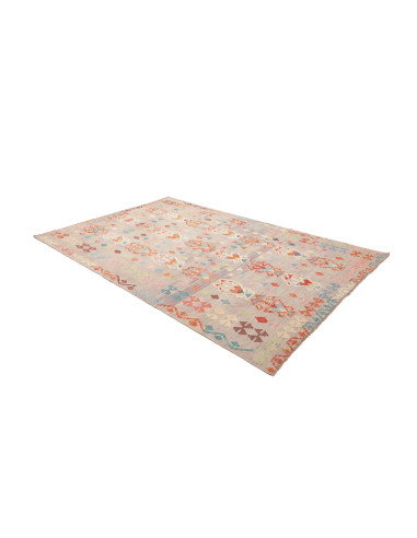 Rug Kilim Afghanistan 199x293 Light Grey Orange