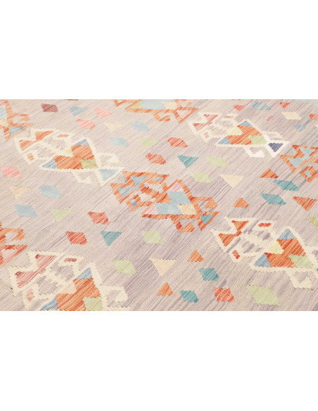 Rug Kilim Afghanistan 199x293 Light Grey Orange