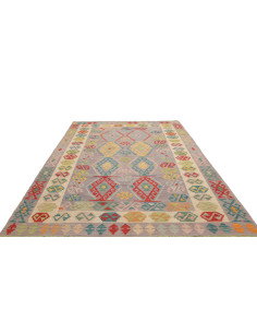 Rug Kilim Afghanistan 202x298 Lilac Gray Yellow 2