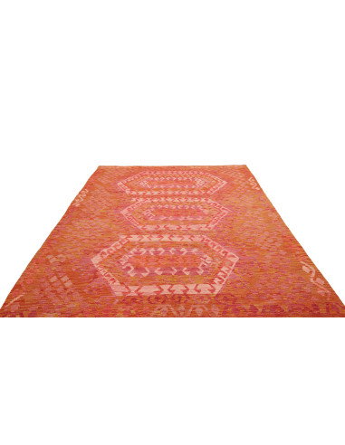 Tappeto Kilim Afghanistan 205x289 Arancione Ros