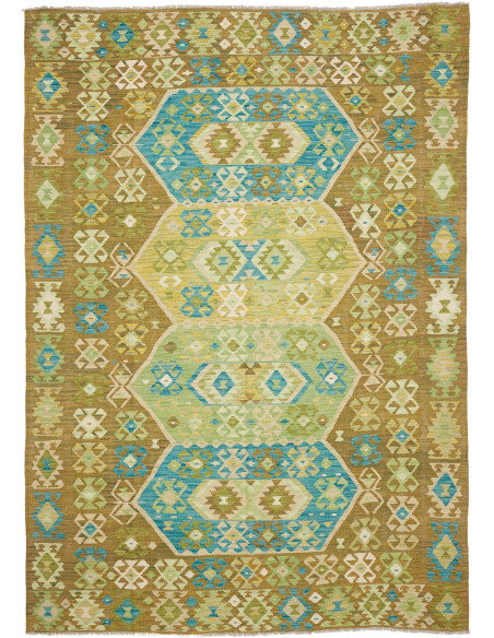 Tappeto Kilim Afghanistan 206x293 Marrone Terra