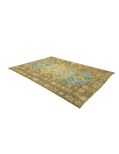 Tappeto Kilim Afghanistan 206x293 Marrone Terra