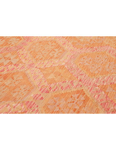 Rug Kilim Afghanistan 194x302 Orange Peach Crea