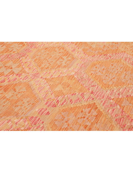 Rug Kilim Afghanistan 194x302 Orange Peach Crea