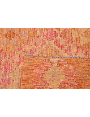 Tappeto Kilim Afghanistan 194x302 Arancio Pesca