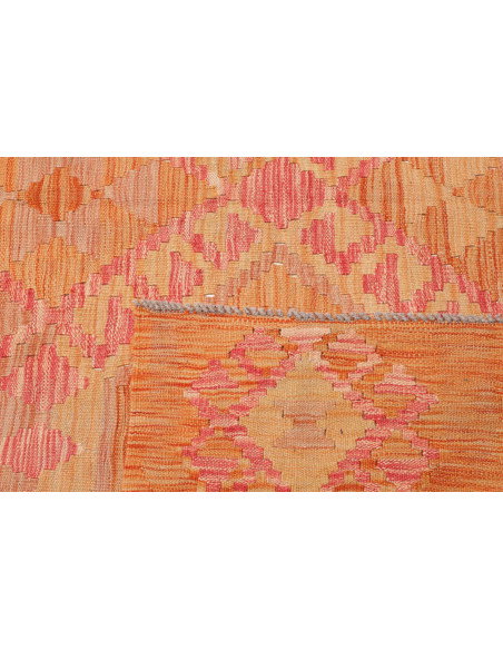 Rug Kilim Afghanistan 194x302 Orange Peach Crea