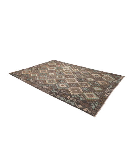 Rug Kilim Afghanistan 205x290 Brown Beige Grey