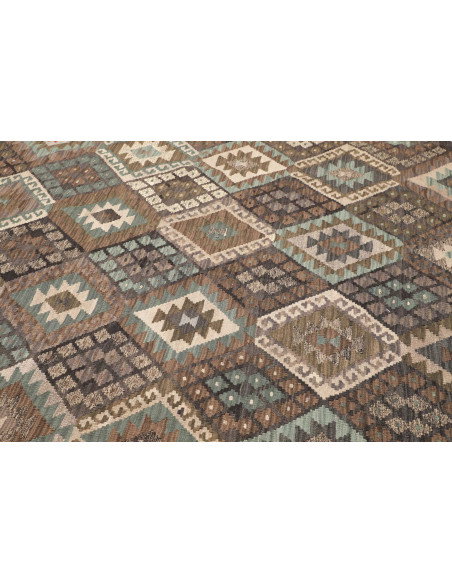 Rug Kilim Afghanistan 205x290 Brown Beige Grey