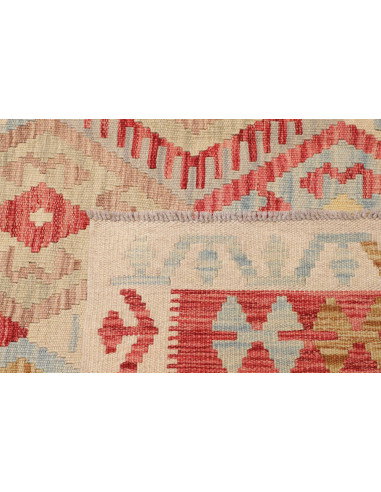Tappeto Kilim Afghanistan 200x287 Rosso Blu Cre