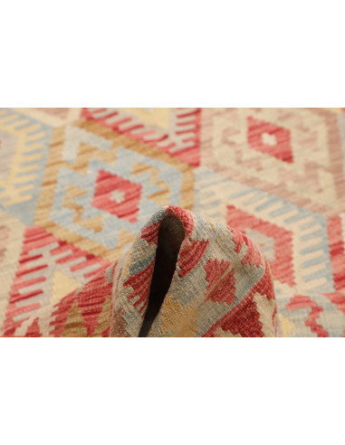 Rug Kilim Afghanistan 200x287 Red Blue Cream Ye