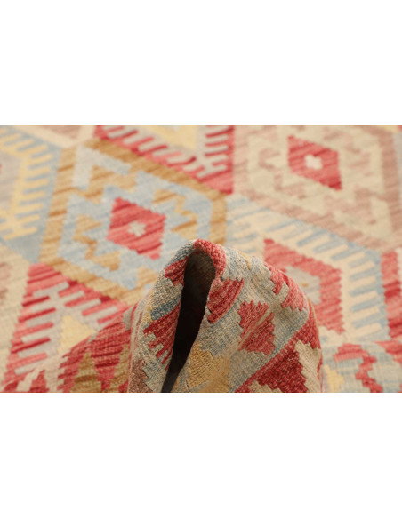 Rug Kilim Afghanistan 200x287 Red Blue Cream Ye