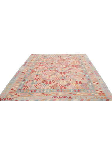 Rug Kilim Afghanistan 203x273 Pastel Blue Rose