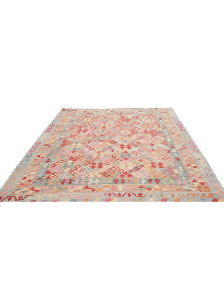 Tappeto Kilim Afghanistan 203x273 Blu Pastello