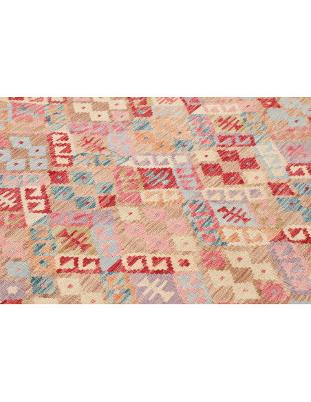 Tappeto Kilim Afghanistan 203x273 Blu Pastello