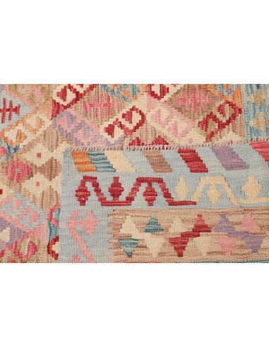 Rug Kilim Afghanistan 203x273 Pastel Blue Rose