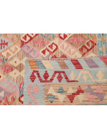 Tappeto Kilim Afghanistan 203x273 Blu Pastello