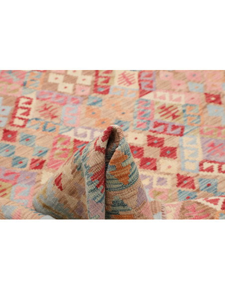 Tappeto Kilim Afghanistan 203x273 Blu Pastello