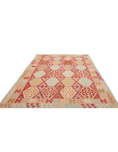 Tappeto Kilim Afghanistan 203x294 Rosso Mattone 2