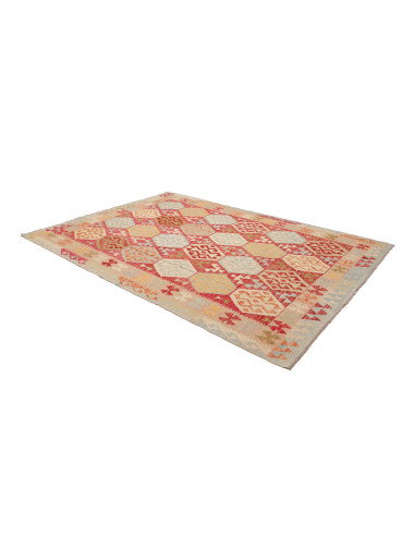 Rug Kilim Afghanistan 203x294 Brick Red Light B