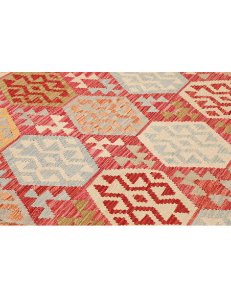 Rug Kilim Afghanistan 203x294 Brick Red Light B