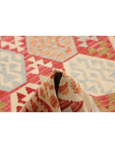 Tappeto Kilim Afghanistan 203x294 Rosso Mattone