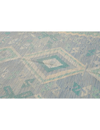 Tappeto Kilim Afghanistan 201x290 Blu Cielo Azz