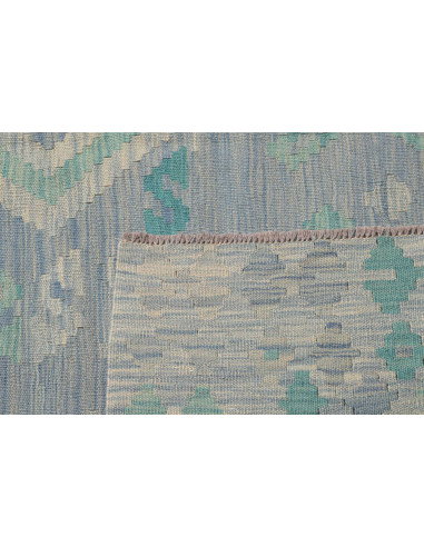 Tappeto Kilim Afghanistan 201x290 Blu Cielo Azz