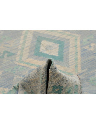 Tappeto Kilim Afghanistan 201x290 Blu Cielo Azz