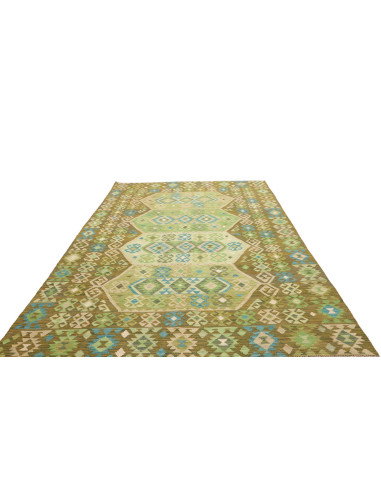 Rug Kilim Afghanistan 197x307 Olive Green Mint