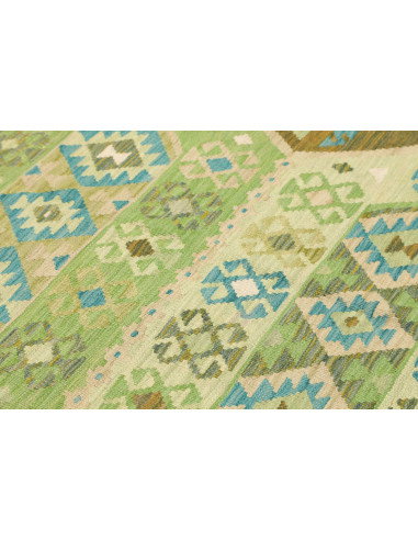 Rug Kilim Afghanistan 197x307 Olive Green Mint