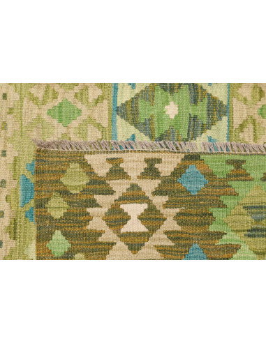 Rug Kilim Afghanistan 197x307 Olive Green Mint