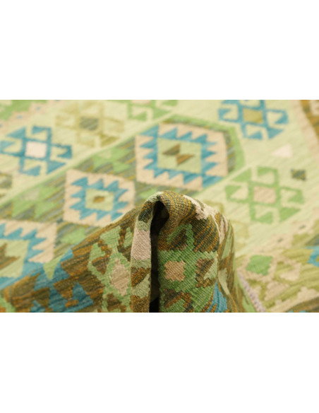 Rug Kilim Afghanistan 197x307 Olive Green Mint